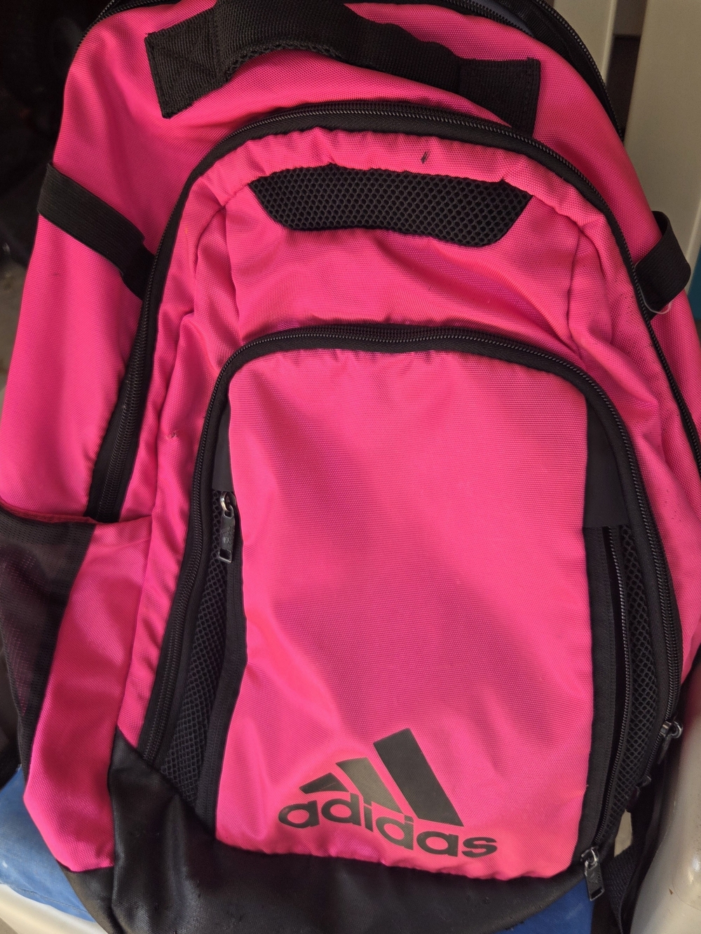 adidas Hot Pink and Black Backpack